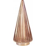 Clayre & Eef Jantarová vánoční skleněná dekorace stromek - Ø 11*26 cm – Hledejceny.cz