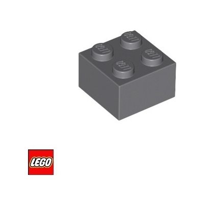 LEGO® 3003 Kostka 2x2 Tmavě-Šedá – Zboží Mobilmania