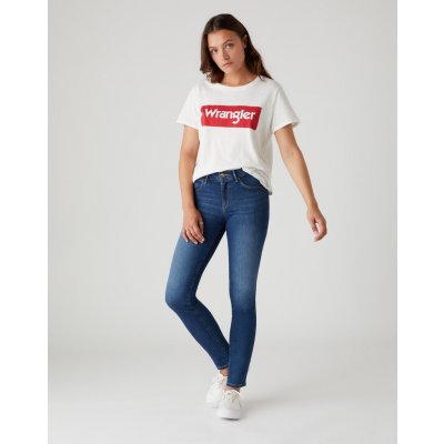 Wrangler dámské Skinny Authentic blue W28KX785U jeans – Zboží Mobilmania