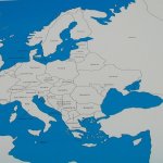 Montessori kontrolní mapa Evropa Nová s popisky – Hledejceny.cz