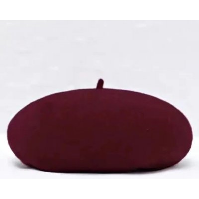 Dámský baret bordová – Zboží Mobilmania