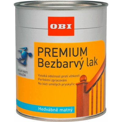 OBI Premium Bezbarvý lak 0,75 l hedvábně matný – Zbozi.Blesk.cz