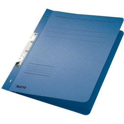 LEITZ Desky s rychlo vazačem, modrá, karton, A4, metalická struktura