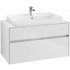 Koupelnový nábytek Villeroy&Boch Collaro - Umyvadlová skříňka, 1000x548x500 mm, 2 zásuvky, Glossy White C01600DH