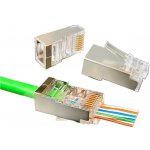 Konektor FTP RJ45EZ, Cat6 drát, 10ks licna RJ45/5SLD, průchozí síťový konektor KoWSRJ45FC6EZ10 – Zbozi.Blesk.cz