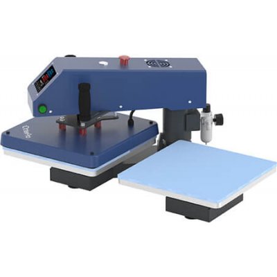 Pneumatický termolis OtterPro Air Swing 38 x 38 cm s dvěma pracovními plochami - modrá – Hledejceny.cz