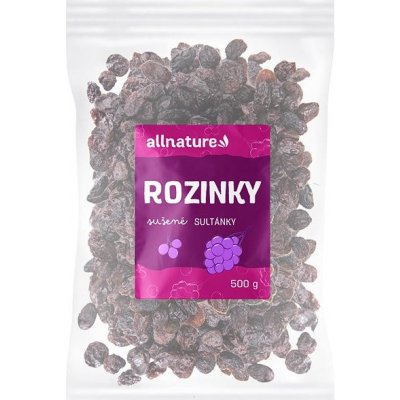 Allnature Rozinky 500 g – Zbozi.Blesk.cz