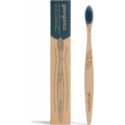 Georganics Zubní kartáček z bukového dřeva Tvrdý – Sleviste.cz