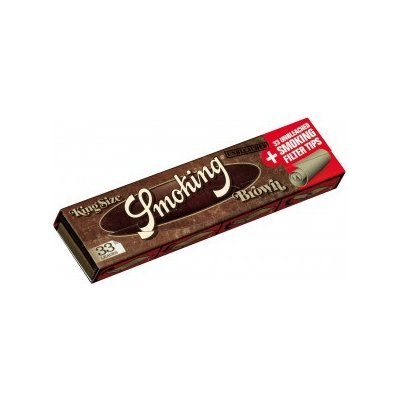 Smoking Papírky King size Slim Brown + Tips 33 ks – Zboží Mobilmania