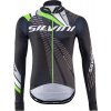 Cyklistický dres Silvini zateplený Team MD1401 black/green pánský