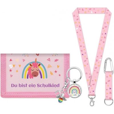 Šňůrka na krk LIHIQIYA pouzdro pro děti a dívky růžová kabelka pro děti dárek k zápisu do školy – Zboží Dáma