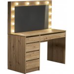 Halmar Toaletní stolek Hollywood XL Dub artisan – Hledejceny.cz