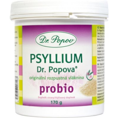 Dr. Popov Psyllium probio vláknina pro podporu trávení 170 g