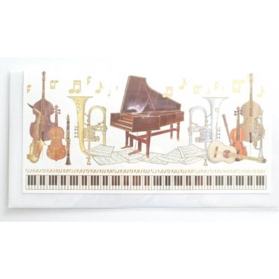 Blahopřání s obálkou na peníze - Hudba 2 – Zboží Dáma