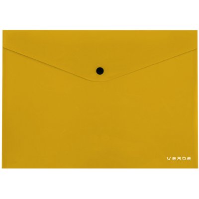 Psaníčko s drukem A4 VERDE, hořčice – Zboží Živě