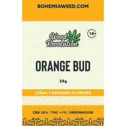 Weed Revolution Orange Bud Greenhouse CBD 20% a THC 1% 20 g