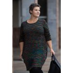 Italy fashion Vzorované šaty RIANA Bílá – Zboží Dáma