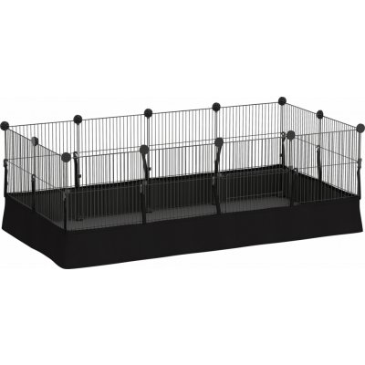 PawHut Výběh pro králíky 120 x 60 x 40 cm černý – Zboží Dáma
