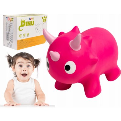 Toyz Skákací Dino s pumpičkou pink – Sleviste.cz