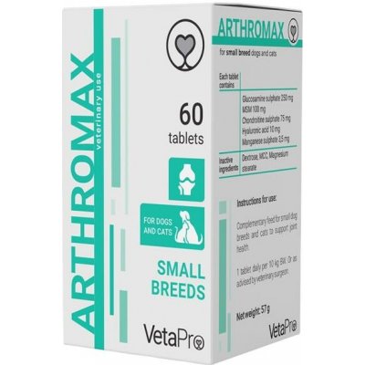 Vetapro Arthromax kloubní výživa pro malá plemena 60 tablet – Hledejceny.cz