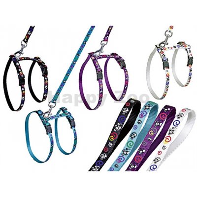 Flamingo Pet Products NV Postroj kitten nylon s vod. Sportiv 1,00 x 120 cm – Zboží Dáma