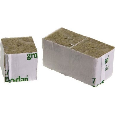 Grodan 40x40x40 mm, sadbovací rockwool kostka s dírou, 1 ks – Zbozi.Blesk.cz