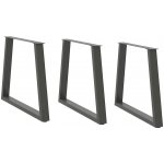 Omaxi 957512 Nohy k jídelnímu stolu ve tvaru V 3 ks antracitové 70 x 72-73,3 cm ocel – Zbozi.Blesk.cz