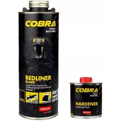 Novol Cobra Bedliner černý sada 600 + 200ml – Zboží Mobilmania