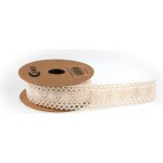 Bavlněná krajková stuha 2,8cm x 3m CL012 přírodní – Sleviste.cz