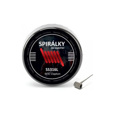 Spirálky od Karotky MTL Clapton 0,6ohm 10ks