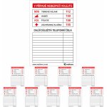 Walteco Důležitá telefonní čísla, 70x100mm, samolepka Množství: 10 ks , 20173BP2 – Zboží Dáma