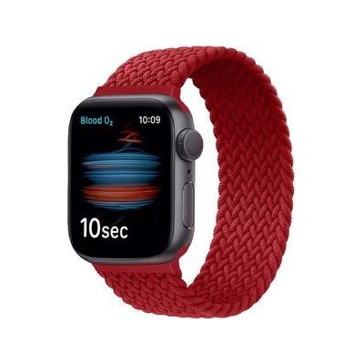 Apple Watch řemínek, elastický, pro 42/44 mm, L, nylonový, červený 334 DSN-11-00A – Zboží Mobilmania