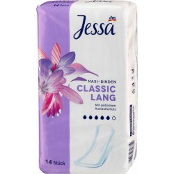 Jessa dámské hygienické vložky maxi na noc 14 ks