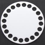 Naše galanterie Dno na košík plexi, kruh 10cm – Zboží Dáma