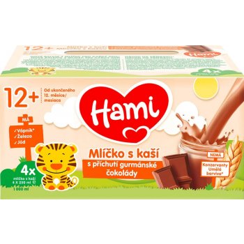 Hami Mlíčko s kaší gurmánská čokoláda 4 x 250ml