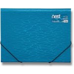 Foldermate Tříchlopňové s gumou NEST Action Case A4 Modrá – Zboží Mobilmania