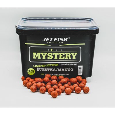 JET FISH MYSTERY Boilies Švestka/Mango 3kg 20mm