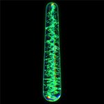 LoveToy Glow in the dark Twilight Gleam Glass Dildo Slim Fantasy – Zboží Dáma