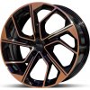 Alu kolo, lité kolo Platin P116 8x18 5x112 ET40 black polished bronze copper