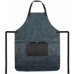 GUSTA zástěra PU modro černá – Zboží Dáma