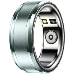 EQ Ring R3 kovová zelený velikost 9 (vnitřní průměr 17mm)