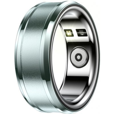EQ Ring R3 kovová zelený velikost 11 (vnitřní průměr 19,5mm)
