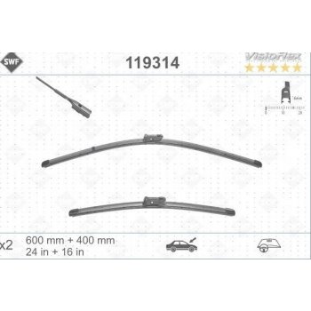 SWF Visioflex Set 600+400 mm 119314