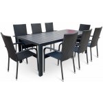 Vikio DT278 antracit Zahradní set 205x90 pro 8 osob – Sleviste.cz