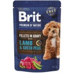 Brit Premium by Nature Adult Dog Fillets in Gravy with Lamb & Green Peas 85 g – Sleviste.cz