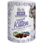 Brit Care Snack Superfruits Kitten s kuřetem, kokosem a borůvkou 100 g – Zboží Mobilmania