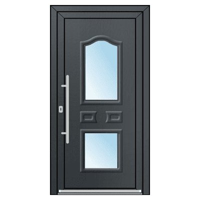 OknaDvereNaMiru.cz Vchodové plastové dveře 3D Doris 2 ořech 90 x 205 cm – Sleviste.cz