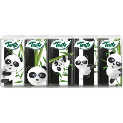 Tento papírové kapesníčky Panda 3 vrstvé 10 x 10 ks