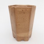 E-bonsai keramická bonsai miska 12,5 x 11,5 x 16,5 cm hnědá – Sleviste.cz