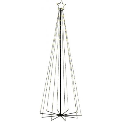 Luca Lighting Vánoční dekorace stromeček 230 LED teplá bílá, IP44, pr. 90x240cm – Hledejceny.cz